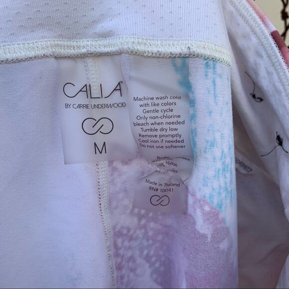 CALIA Energize Floral Printed 7/8 Leggings MEDIUM - Picture 6 of 7